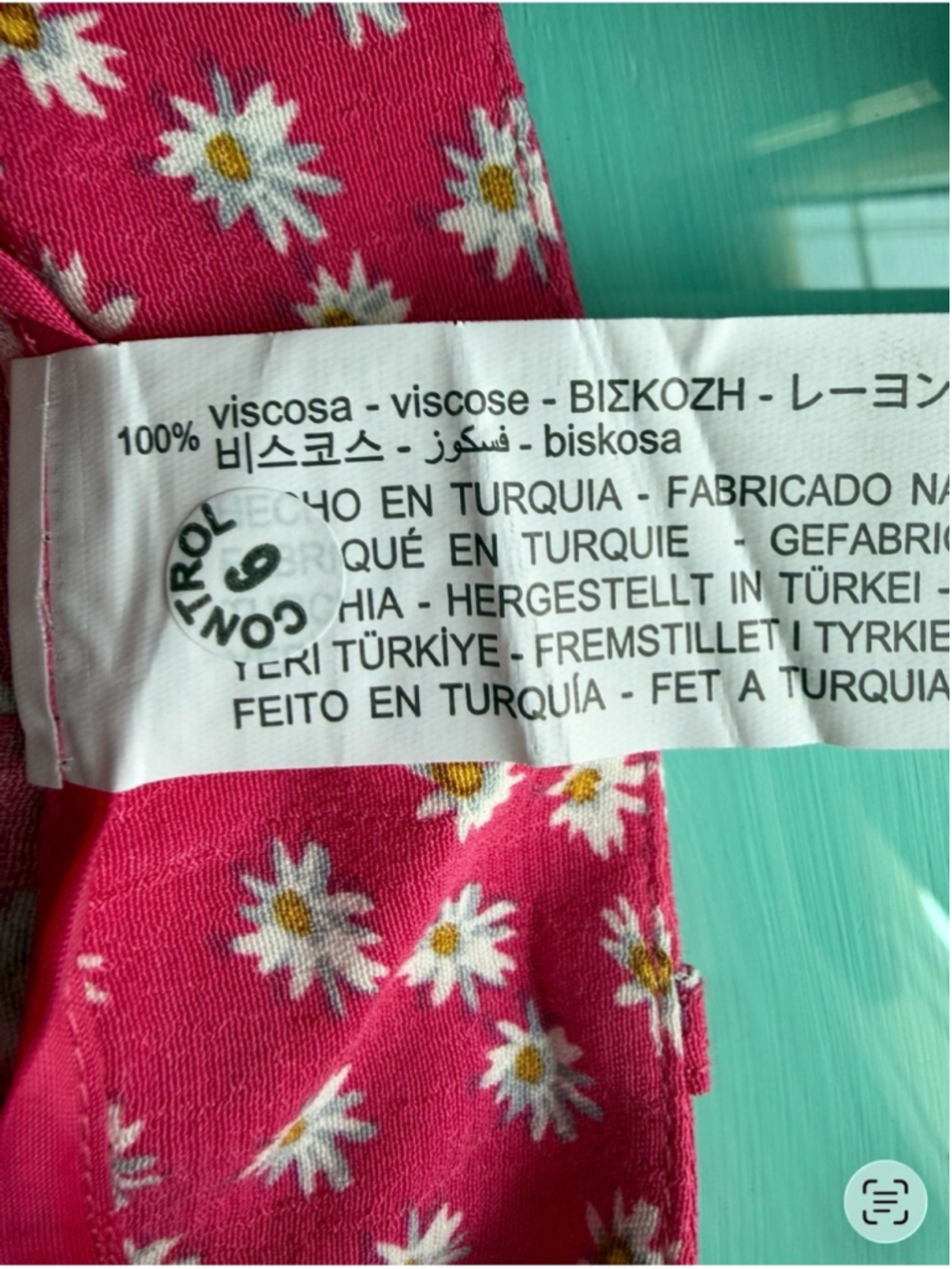 Zara Hot Pink Daisy Print Skort Size M Festival Cottagecore Coquette Feminine - Picture 5 of 13